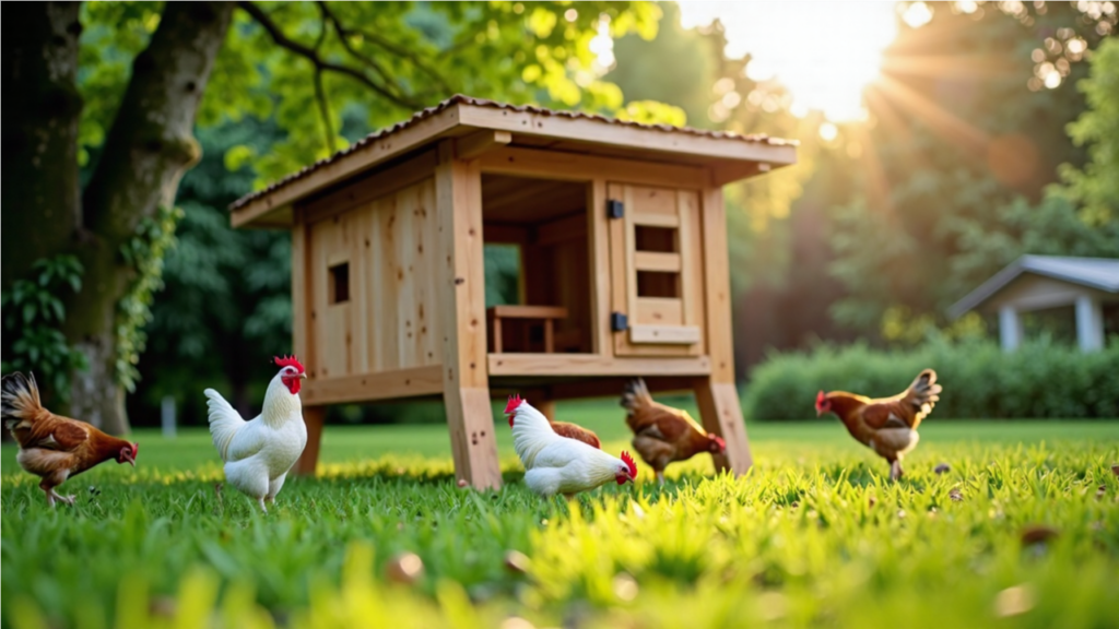 A DIY sustainable chicken coop