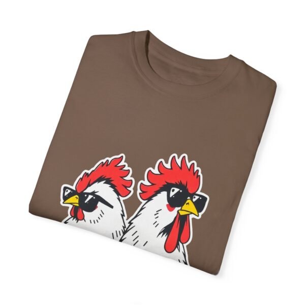 Funny Cool Chicken T-Shirt – Two Chickens with Sunglasses | Cute An Playful Chicken Lover Tee - Image 8