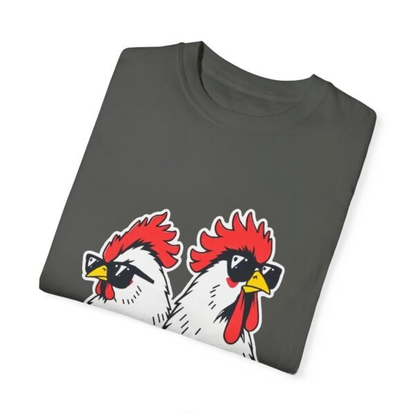 Funny Cool Chicken T-Shirt – Two Chickens with Sunglasses | Cute An Playful Chicken Lover Tee - Image 12