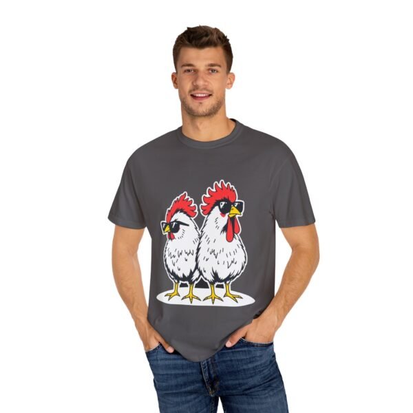 Funny Cool Chicken T-Shirt – Two Chickens with Sunglasses | Cute An Playful Chicken Lover Tee - Image 28