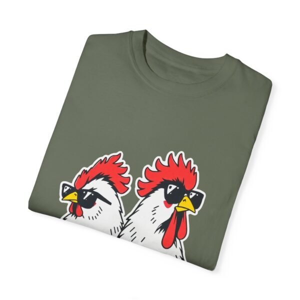 Funny Cool Chicken T-Shirt – Two Chickens with Sunglasses | Cute An Playful Chicken Lover Tee - Image 17