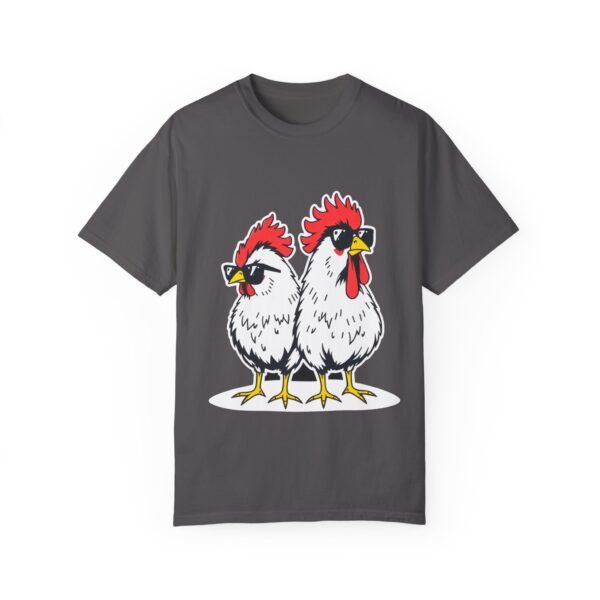 Funny Cool Chicken T-Shirt – Two Chickens with Sunglasses | Cute An Playful Chicken Lover Tee - Image 25