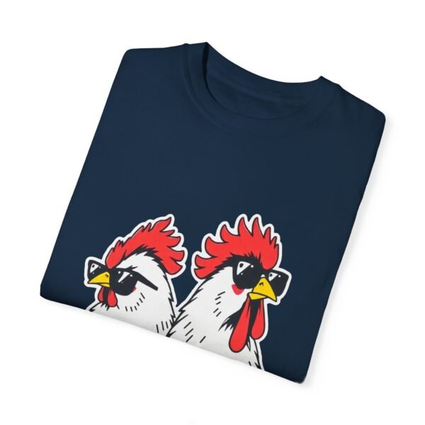 Funny Cool Chicken T-Shirt – Two Chickens with Sunglasses | Cute An Playful Chicken Lover Tee - Image 22