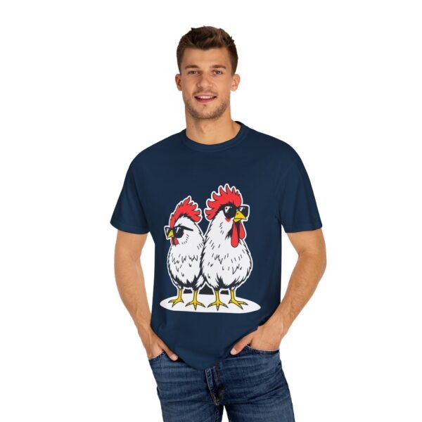 Funny Cool Chicken T-Shirt – Two Chickens with Sunglasses | Cute An Playful Chicken Lover Tee - Image 23